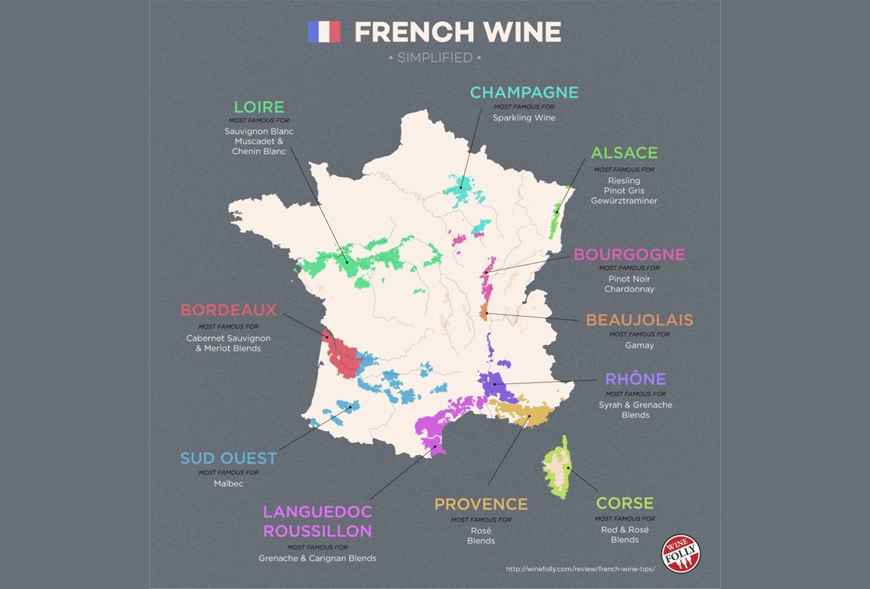Bản đồ rượu vang Pháp
