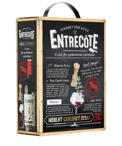 Rượu vang Entrecote Merlot Cabernet Syrah 3L