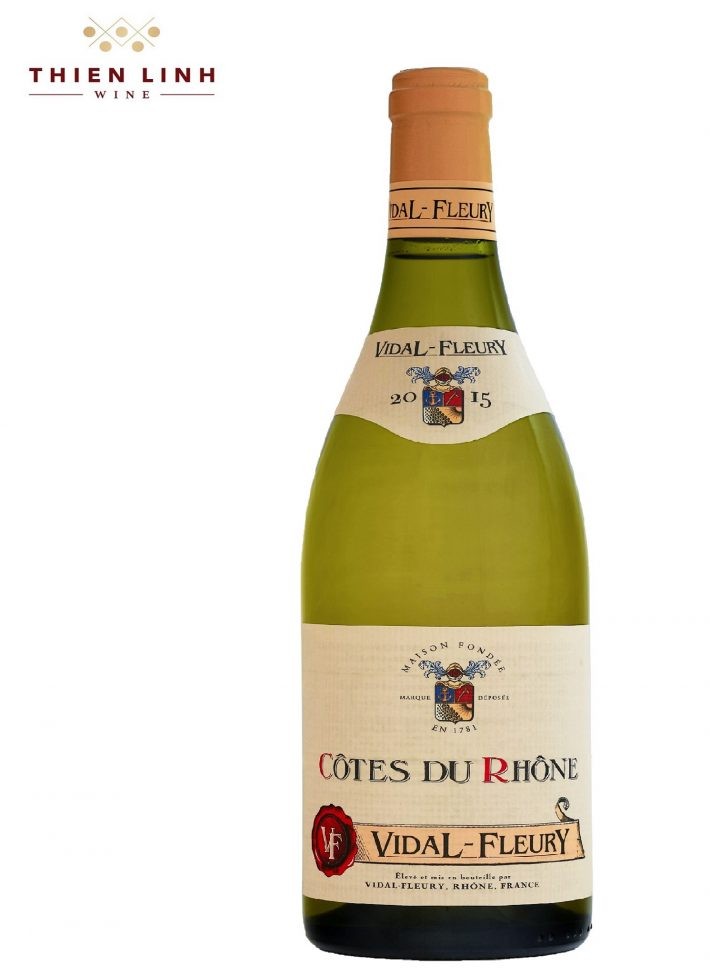 Rượu vang Vidal Fleury Cotes Du Rhone Blanc 2017
